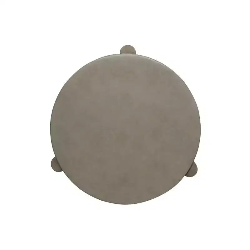 Tavolino rotondo da salotto con piano effetto cemento