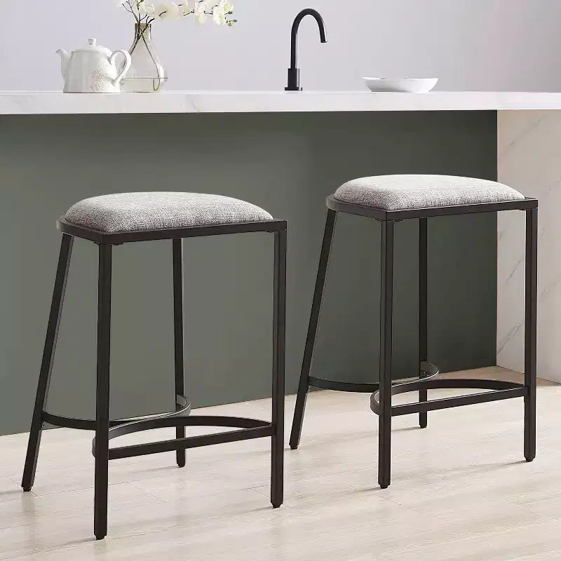 Sgabelli da bar altezza bancone, set da 2